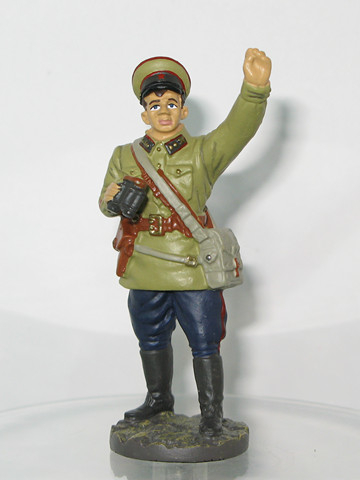 Фигурка Политработник артиллерийских частей РККА, 1942 г., Солдаты ВОВ №32