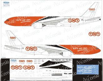 Декаль на самолет боенг 777F (TNT)