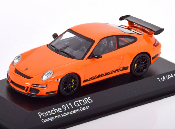 PORSCHE 911 997 Gt3 Rs Coupe (2006), Orange Black