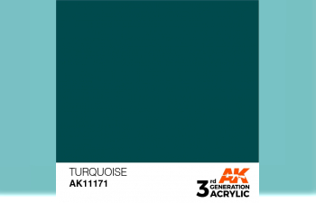 Краска акриловая 3rd Generation Turquoise 17ml