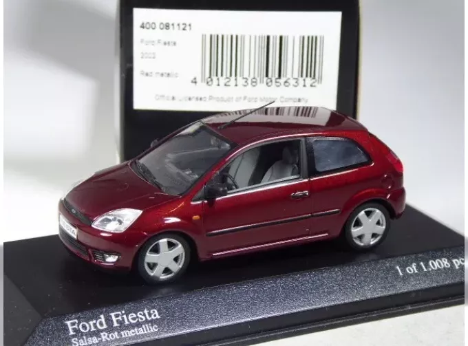 FORD Fiesta (2002), red metallic