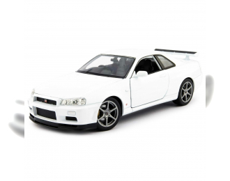 NISSAN GT-R R34, white