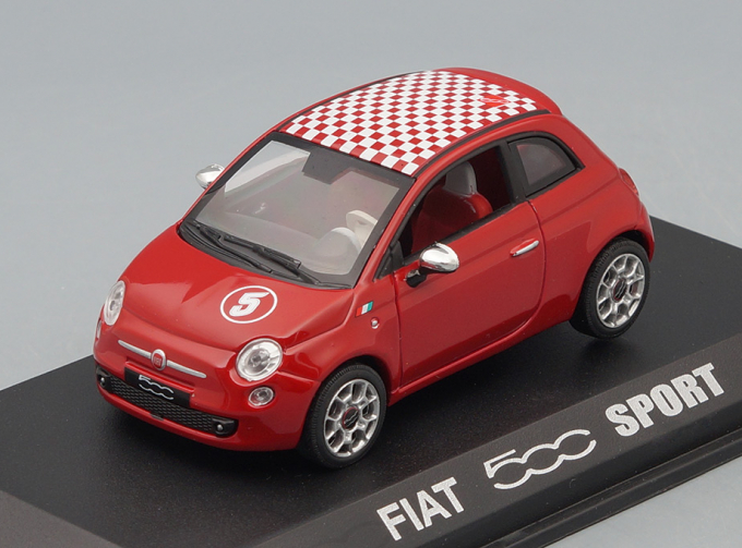 FIAT 500 (2007), red tuning