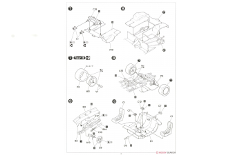 Сборная модель Lamborghini Countach LP500R Real Sports Car Series No. 39