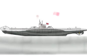 Сборная модель Немецкая ДПЛ U-boat Type VII A