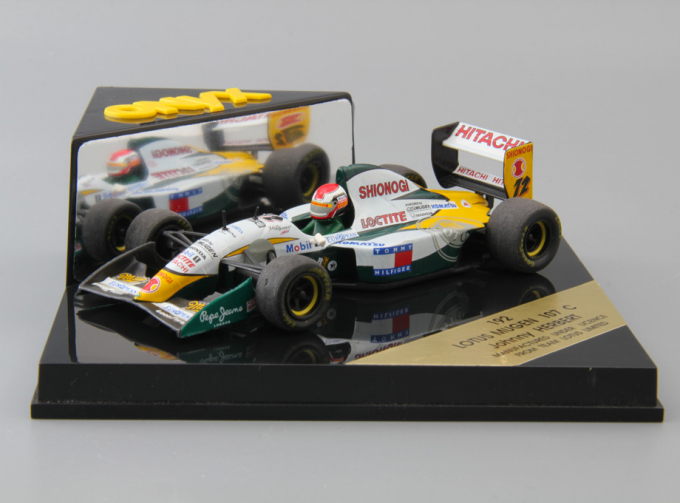 LOTUS Mugen 107 C Johnny Herbert #12, white / green / yellow