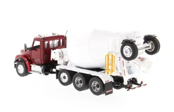 KENWORTH T880 SFFA Tandem w/Lift Axle & McNeilus Bridgemaster Concrete Mixer, Radiant Red
