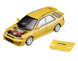 SUBARU Impreza Wrx STi Sw Station Wagon (2003), yellow 