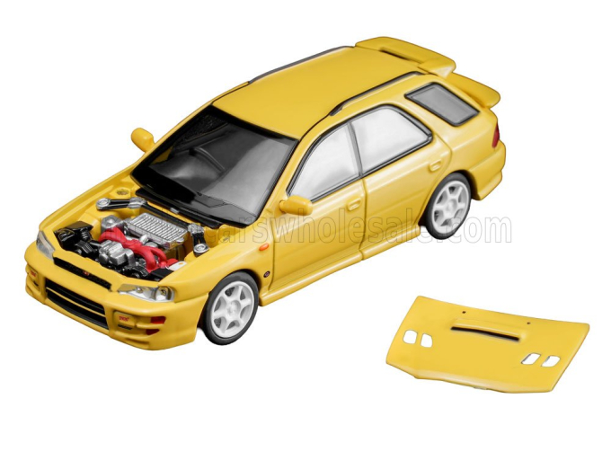 SUBARU Impreza Wrx STi Sw Station Wagon (2003), yellow 