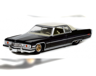 CADILLAC Coupe deVille 1973 Black/Gold Wheels 