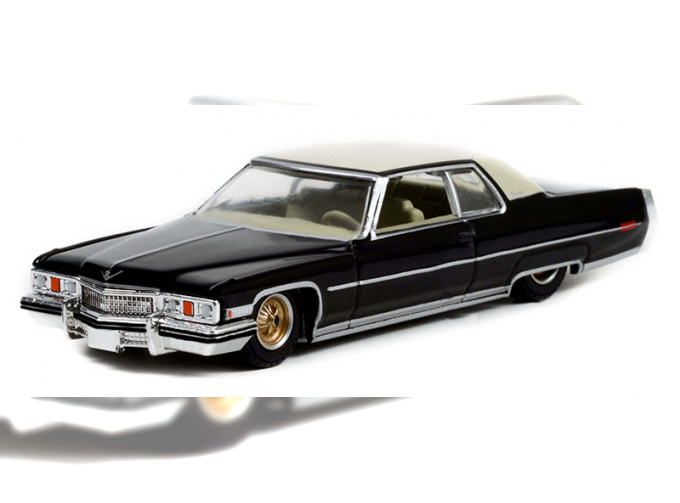 CADILLAC Coupe deVille 1973 Black/Gold Wheels 