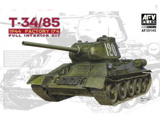 Сборная модель Танк T34/85 MODEL 174 FACTORY (модель с интерьером)