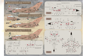 Panavia Tornado Part 1 The complete set 2,5 leaf Wet decal