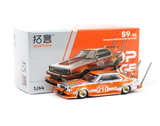 DATSUN C210 Skyline Zokusha #210, orange / silver