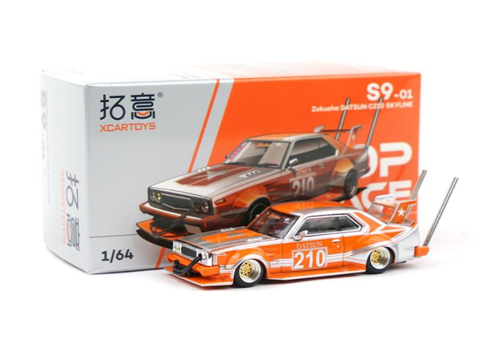 DATSUN C210 Skyline Zokusha #210, orange / silver