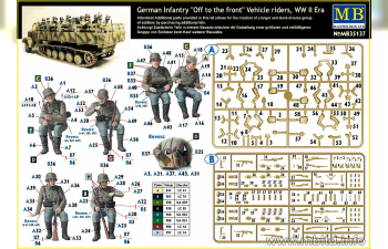 Сборная модель Германская пехота на марше, 2МВ