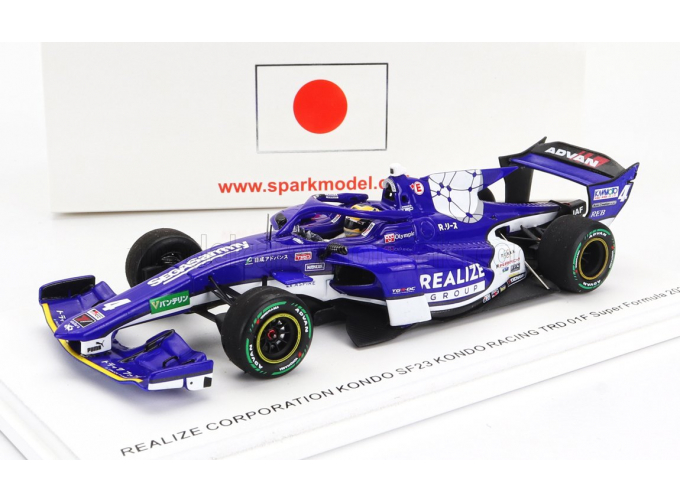 DALLARA Sf23 Toyota Trd01f Team Kondo Racing №4 Super Formula Season (2023) Kazuto Kotaka, Blue White