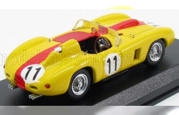 FERRARI 290mm 3.5l V12 Spider Team Equipe Nationale Belge N11 24h Le Mans (1957) J.Swaters - A.de Cagny, Yellow Red