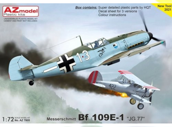 Сборная модель Bf 109E-1 „JG.77“