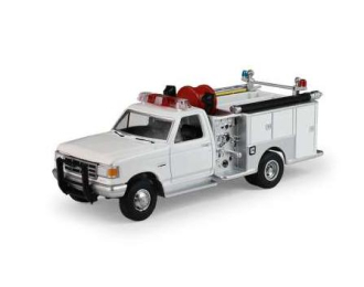 FORD F-350 Mini Pumper Fire Truck (1988), white