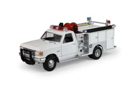 FORD F-350 Mini Pumper Fire Truck (1988), white