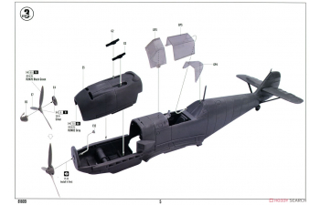 Сборная модель Messerschmitt Bf109E, Sept, 1940
