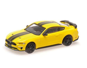 FORD Mustang (2018), yellow with black stripes
