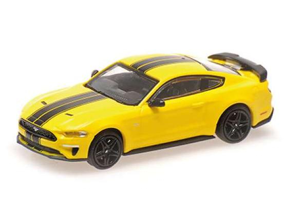 FORD Mustang (2018), yellow with black stripes