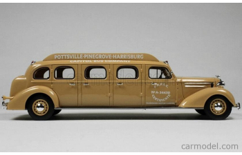 CHEVROLET Limousine Capitol Autobus Company Pottsville Pinegrove Harrisburg (1936), beige