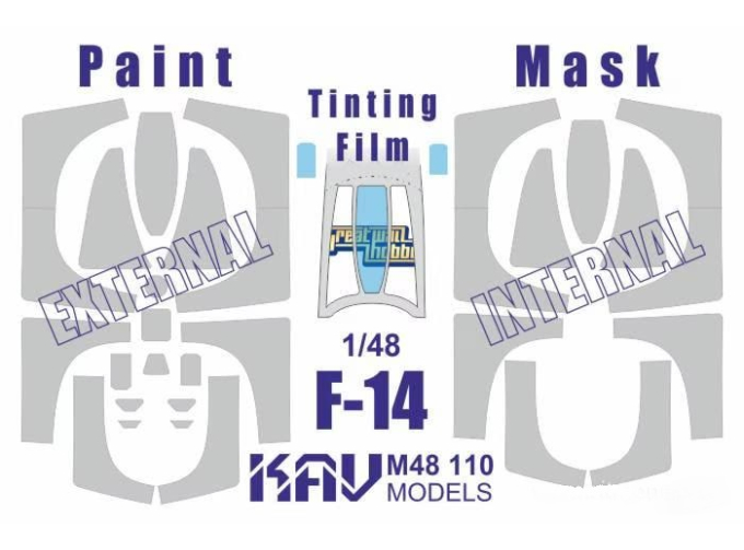Маска окрасочная на F-14 Profi (GWH)