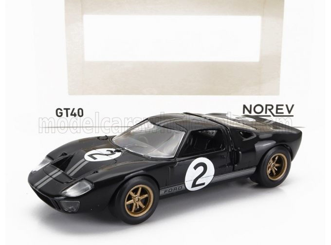 FORD Gt40 Mkii 7.0l V8 Team Shelby American Inc. №2 Winner 24h Le Mans (1966) B.Mclaren - C.Amon, Black Silver