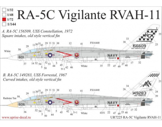 Декаль для RA-5C Vigilante (RVAH-11)