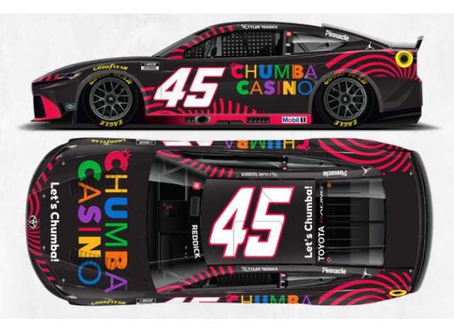 Toyota Camry XSE #45 Tyler Reddick *Chumba Casino*, various 2026