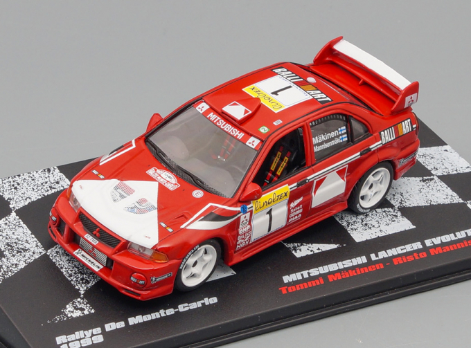 MITSUBISHI Lancer EVO VI - Makinen-Mannisenmaki 1999 из серии RALLY CARS 11