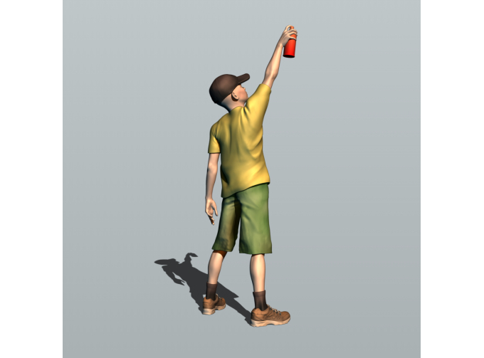 Фигура Граффити 3 (масштаб 1:24), окрашенная