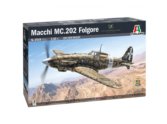 Сборная модель MACCHI Mc.202 Folgore Airplane Wwii Italia Military (decal Per 8 Versioni) 1940