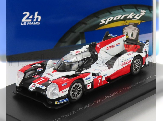 TOYOTA Ts050 2.4l Hybrid Turbo V6 Team Toyota Gazoo Racing N7 3rd 24h Le Mans (2020) M.Conway - K.Kobayashi - J.M.Lopez, Red White