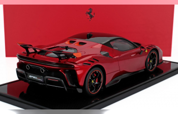 FERRARI Sf90 Xx Stradale (2024) - Con Vetrina - With Showcase, Rosso Fuoco - Red Met Orange Black