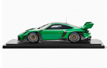 PORSCHE 911 992 Gt3 R №0 Racing Coupe (2023) - Con Vetrina - With Showcase, Green Black