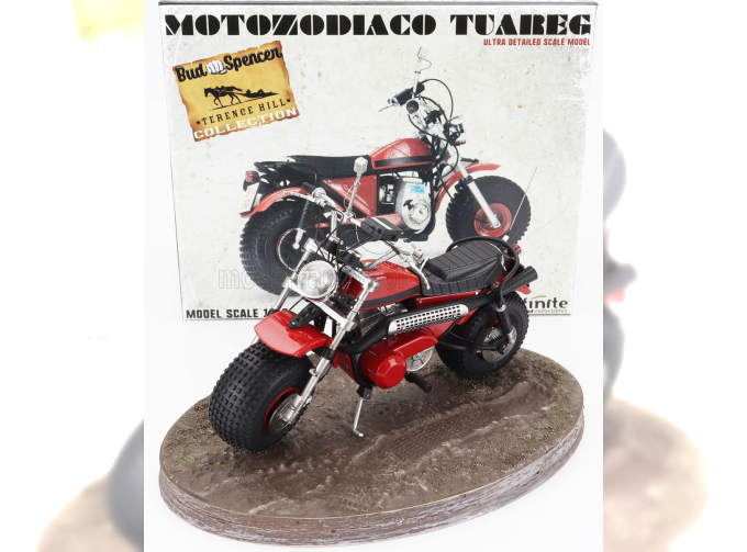 MOTOZODIACO Tuareg (1972) - From Movie - Altrimenti Ci Arrabbiamo - Tv Series - Motorcycle, Red