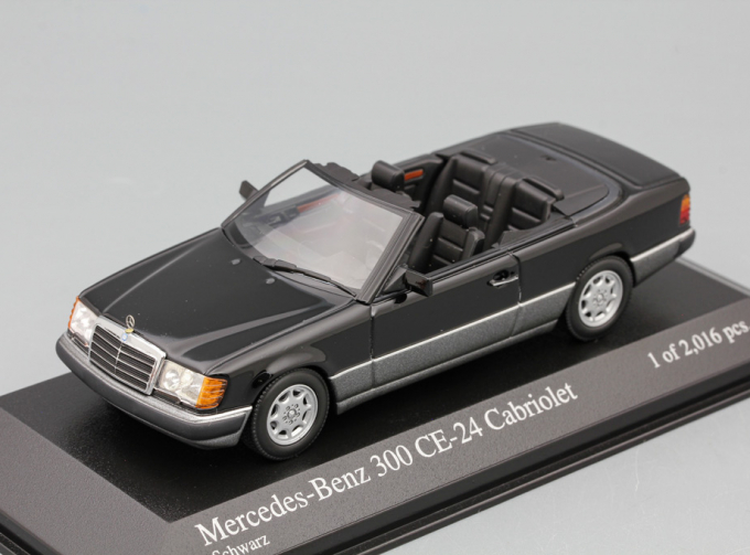 MERCEDES-BENZ 300 CE-24 Cabriolet 1990, black 