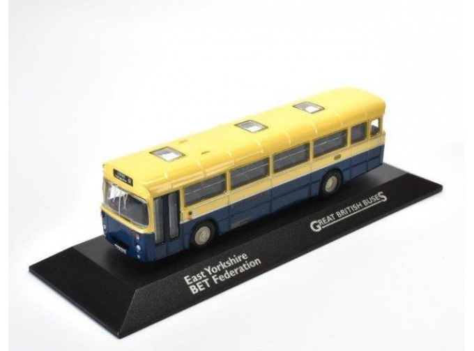 автобус LEYLAND Leopard Marshall BET Federation "East Yorkshire" 1974 Yellow/Blue