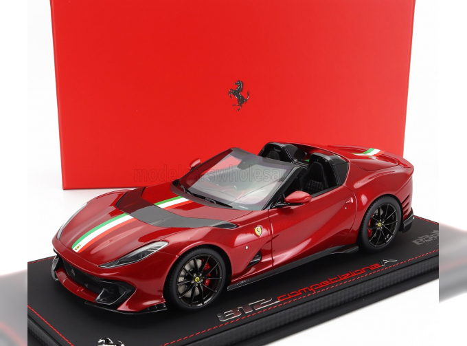 FERRARI 812 Competizione A Spider (2022) - Con Vetrina - With Showcase, Rosso Magma - Red