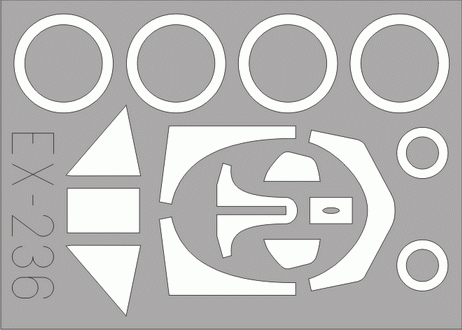 Окрасочная маска Немецкий высотный истребитель Focke-Wulf Fw190A-5
