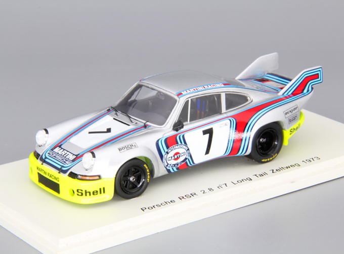 PORSCHE RSR 2.8 #7 Long Tail Zeltweg (1973), silver