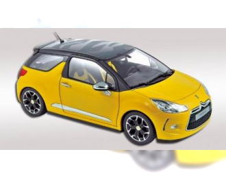 CITROEN DS3 Pegase (2010), yellow with black roof