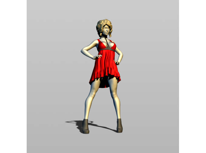 Фигура Модная, окрашенная