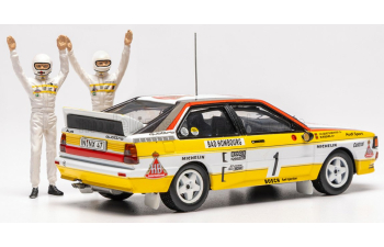 AUDI Quattro A2 #1 Walter Röhrl/Christian Geistdörfer Rally Monte Carlo (1984), yellow/white