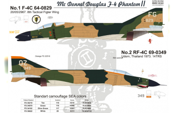 F-4 Phantom II in Viet Nam war Part 1 Wet decal