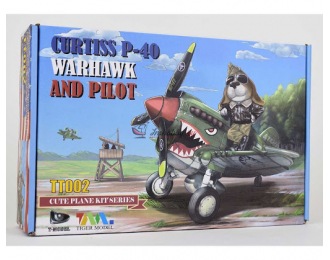 Сборная модель Curtiss P-40 Warhawk And Pilot